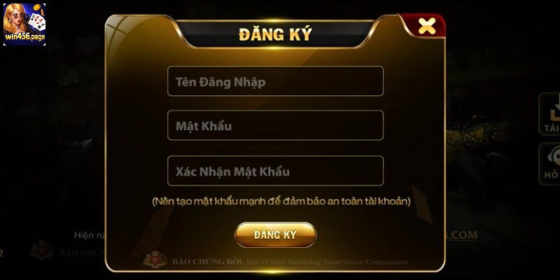 Hướng dẫn quy trình đăng ký WIN456 siêu tốc