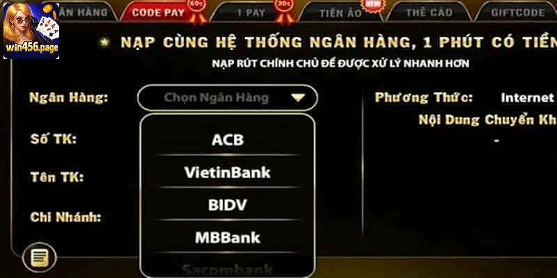 Khi nào người chơi cần thực hiện rút tiền WIN456?
